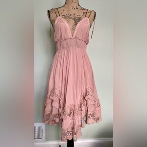 Ardene B Blush Pink Smocked Dress